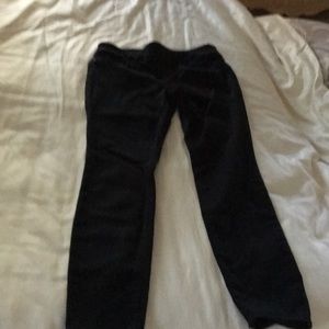 Black denim leggings
